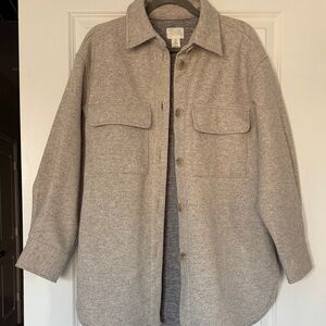 H&M Gray Button-Up Jacket